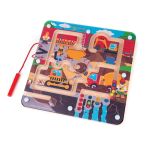Puzzle labirint magnetic din lemn Pe santier pentru copii 3+