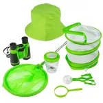 Set explorator pentru copii cu binoclu, lupa si plasa telescopica