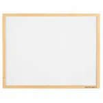 Tabla magnetica pentru copii cu rama din lemn, alba, 43 x 33 cm