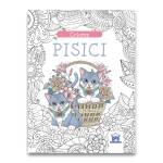 Carte de colorat pentru adulti Colorez pisici, 36 pagini, DPH