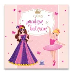 Carte de colorat pentru copii cu printese si balerine, coperta cartonata