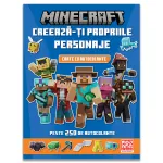 Carte cu autocolante Minecraft: Creeaza-ti propriile personaje, 8+ ani