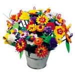 Set creativ pentru copii Buchetul de flori din spuma, 48 piese, 5+