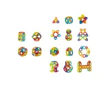 Joc de constructie STEAM Forme Magice, 26 piese colorate, 3 ani+