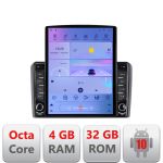 Navigatie Audi A3 8P G-049 ecran tip TESLA 9.7" cu Android Radio Bluetooth Internet GPS WIFI 4+32GB DSP 4G Octa Core