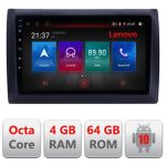 Navigație dedicată Fiat Stilo cu Android 4G, GPS, WiFi și 4GB+64GB