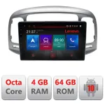 Navigație Hyundai Accent 2006-2012 Android GPS Bluetooth WiFi 4GB+64GB Resigilată