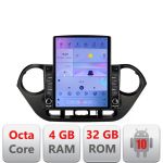 Navigatie Hyundai I10 2013-2019 G-HY38 ecran tip TESLA 9.7" cu Android Radio Bluetooth Internet GPS WIFI 4+32GB DSP 4G