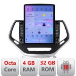Navigație Jeep Cherokee 2014-2019 cu ecran Tesla 9.7, Android, 4GB RAM