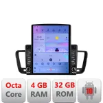 Navigatie Android Peugeot 508 2010-2018 Tesla 9.7 inch 4G, GPS, 4GB+32GB