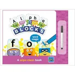 Cărticică Scriu și Șterg Alphablocks - Cuvinte magice, 3 ani+