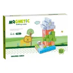 Cuburi magnetice cu tematica natura, 73 piese, 2.5 cm, pentru constructii creative