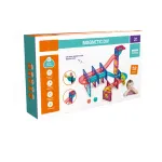 Labirint magnetic educativ cu 52 piese, constructii 3D, 7.5 cm