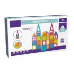 Set de construcție magnetic Bufnitel, 33 piese, 7.5 cm, multicolor