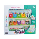 Tablita magnetica educativa 2 in 1 pentru desen, culori si numere