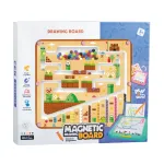 Tablita de desen magnetica 2 in 1 cu labirint colorat pentru copii