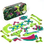 Clixo joc magnetic de construit Aventuri cu dinozauri, 36 piese