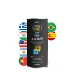 Joc educativ Learning Tube Steagurile lumii cu 63 jetoane