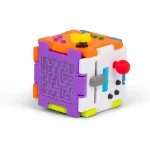 Jucarie antistres cub senzorial interactiv pentru stimulare tactila 3+