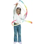 Panglica curcubeu pentru gimnastica, dans si joaca activa, 2 m