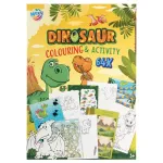 Carte de colorat cu activitati Dinozauri pentru copii 3+, 64 pagini