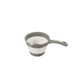 Recipient pliabil pentru baie bebelusi, cu maner ergonomic, gri