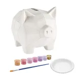 Set creativ cu pusculita din ceramica de pictat pentru copii 6+