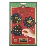 Set de răzuit pentru decorațiuni de Crăciun creative, 4 ani+