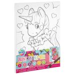 Tablou pictura pe numere cu Unicorn pentru copii 4+ Moxy