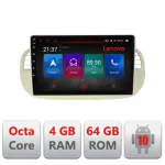 Navigatie Fiat 500 2007-2015 Android Lenovo Octa Core 4GB 64GB LTE Resigilata