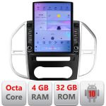 Navigație Android Mercedes Vito W447 2016+ cu GPS, LTE, Octa Core și 4GB RAM