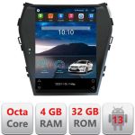Navigație tip Tesla Hyundai Santa Fe 2012-2018, 4GB RAM, 32GB, CarPlay