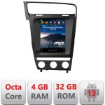 Navigatie Tesla VW Golf 7 cu Android, 4GB RAM, 32GB, CarPlay si GPS