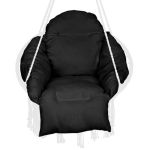 Perna pentru scaun rotund tip leagan suspendat, dimensiune XXL, negru Household NewTrend