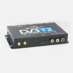 Tuner TV auto DVB-T2 digital cu 2 antene, USB media player și HDMI