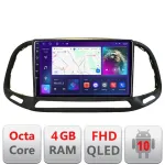 Navigație Android Fiat Doblo 2015-2018, QLED, Octa Core, 4GB+64GB