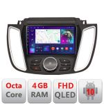 Navigatie Android Ford Kuga 2015-2020 QLED 4GB+64GB CarPlay