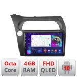 Navigație Android Honda Civic Hatchback 2006-2012, QLED, Octa Core, 4GB+64GB