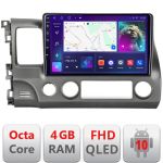 Navigație Android Honda Civic Sedan 2005-2011 QLED 4GB RAM 64GB CarPlay