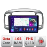 Navigație Android Hyundai Accent 2006-2012, QLED, Octa-Core, 4GB+64GB