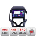 Navigatie Hyundai I30 2009-2012 clima automata B-I30AUTOMATIC Android Ecran QLED octa core 4+64 carplay android auto KIT-i30automatic+EDT-E309V3