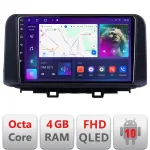 Navigatie Android Hyundai Kona cu ecran QLED, 4GB RAM, 64GB, CarPlay