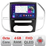 Navigație Android Mercedes Vito W447 2016+ QLED 4GB RAM 64GB CarPlay