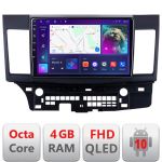 Navigatie Mitsubishi Lancer B-037 Android Ecran QLED octa core 4+64 carplay android auto KIT-037+EDT-E310V3