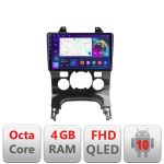 Navigatie Peugeot 3008 Quad Core B-323 Android Ecran QLED octa core 4+64 carplay android auto KIT-323+EDT-E309V3