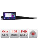 Navigatie Renault Laguna 3  Android Ecran QLED octa core 4+64 carplay android auto kit-laguna+EDT-E310V3