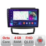 Navigație Android SsangYong Korando 2011-2013, QLED, Octa Core, 4GB+64GB