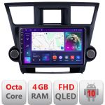 Navigatie Toyota Highlander 2007-2013 Android QLED 4GB RAM 64GB