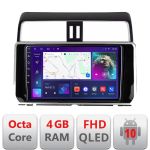 Navigatie Toyota Prado J150 2018- B-1065 Android Ecran QLED octa core 4+64 carplay android auto KIT-1065+EDT-E310V3