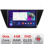 Navigatie Volkswagen Touran 2016- B-3144 Android Ecran QLED octa core 4+64 carplay android auto KIT-3144+EDT-E310V3